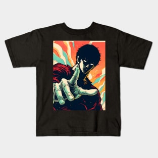 Soul-Shaking Despair: Unleashing Devilman CryBaby's Dark Fantasy Kids T-Shirt